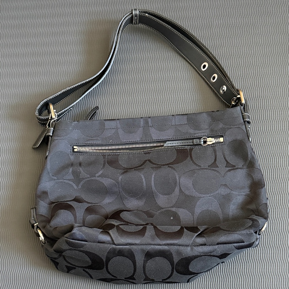 Black Designer Coach Shoulder Bag